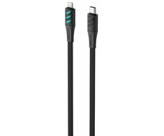 Havit CB6255 - C tipo USB įkrovimo laidas iki Lightning, 1 m (juodas)