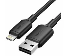 Kabelis USB Vention USB-A - Lightning 2 m Juodas (S55293459)