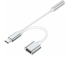 USB C tipo į 3,5 mm garso adapteris