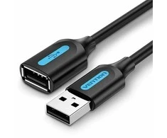 USB 2.0 kištukinis ilginamasis kabelis Vention CBIBJ 5m juodas PVC