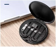 USB kabelio adapterių rinkinys, C tipo, 4in1, mikroapšvietimas, 60W