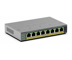 Šakotuvas Komutatorius - „Netgear GS108EP“ 8 prievadų „PoE+“ komutatorius su VLAN valdymu