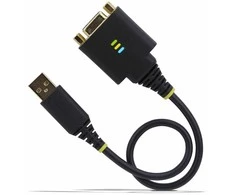 „StarTech 1P1FFCN-USB-SERIAL“ lygiagretusis kabelis, juodas 0,3 m A tipo USB DB-9