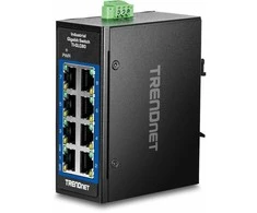 Šakotuvas Trendnet 8-PORT INDUSTRIAL GIGABIT - DIN-RAIL MINI SWITCH