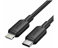 Vention USB-C to Lightning Cable 3A 480Mbps 1m Juodas