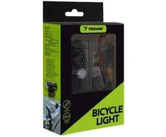 USB LED dviračio žibintas + galinis žibintas