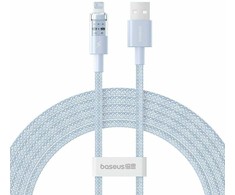Baseus Gem USB į IP 2.4A greito įkrovimo laidas 2 m Mėlyna
