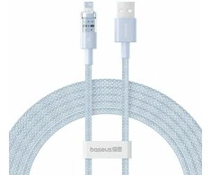 Baseus Gem USB į IP 2.4A greito įkrovimo laidas 2 m Mėlyna