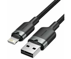 Kabelis USB Vention USB-A - Lightning 1 m Juodas (S9915644)