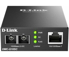 D-LINK DMC-G10SC/E Gigabit Ethernet Konverter 1000Mbit/s TP (RJ-45) zu 1000Mbit/s LX (SC-Duplex) (10 km)