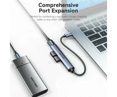 Mini Hub USB 3.0 į USB 3.0/3x2.0 Vention CKOHB 0.15m