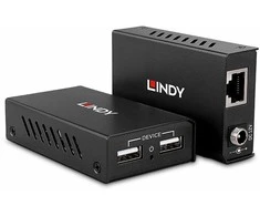 Lindy USB Prailginimo Laidas - 100m 2 Port USB 2.0 Cat. 6 Prailginimo Laidas 480Mbps