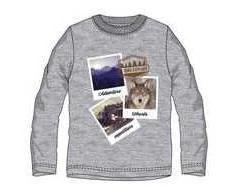 „Ushuaia Pictures“ pilki namų marškinėliai vyrams S dydžio
