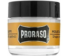 PRORASO Vaškas ūsams Wood &amp; Spice, 15 ml