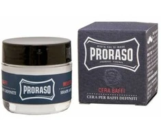 PRORASO Vaškas ūsams Wood &amp; Spice, 15 ml