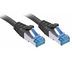 Tinklo Kabelis - LINDY Cat.6A S/FTP TPE Tinklo Kabelis, RJ45, M/M, 500MHz, 15 m, Juodas