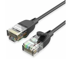 Komutacinis kabelis CAT.6A UTP/5M juodas IBIBJ VENTION