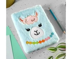 Užrašų knygelė "Lama" su kailiu