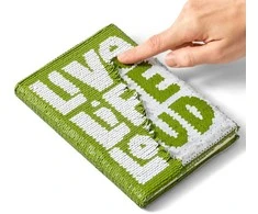 Užrašų knygelė LIVE LIFE LOUD su blizgučiais