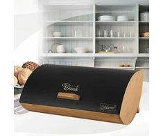 Maestro MR-1775-Juodas bread box Other Juodas, Wood Bamboo, Metal