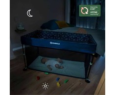 Babymoov Badabulle Lit Parapluie Easy Clip - Lengvai sulankstomas ir išskleidžiamas - Lengvas ir kompaktiškas lova su nešiojamu krepšiu - Čiužinys įtrauktas