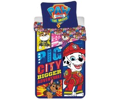 Vaikiška patalynės komplektas „Paw Patrol Big City“ 100–135 cm, 40–60 cm