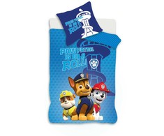 Vaikiška patalynės komplektas „Paw Patrol Roll“ 100–135 cm, 40–60 cm