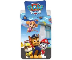 Vaikiška patalynės komplektas „Paw Patrol Flying“ 100–140 cm, 40–45 cm