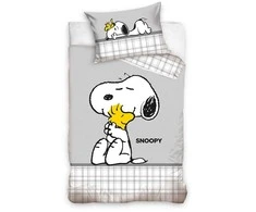 MCU Nuser / Snoopy Junior Sengetøj 100x135 cm - 100 procent bomuld