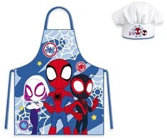 Spiderman Žmogus-voras Voras Spidey vaikiška 2 dalių prijuostė