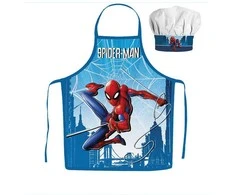 Spiderman Skyline 2 dalių vaikiškos prijuostės ir kepurės rinkinys