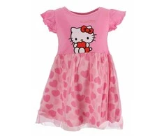 Vaikiška vasarinė suknelė „Hello Kitty Heart“ (2-6 metų)