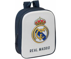 Safta Vaikiškas krepšys Real Madrid C.F. Balta Tamsiai mėlyna 22 x 27 x 10 cm