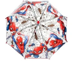 Vaikiškas permatomas skėtis „Žmogus-voras voratinklio galia“ 72 cm