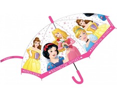 Vaikiškas pusiau automatinis „Disney Princess“ skėtis, 68 cm