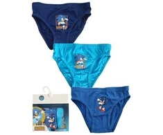 Vaikiški apatiniai „Sonic the Hedgehog“, 3 kelnaičių pakuotė