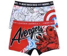 Vaikiški „Avengers“ boksininkai, 2 vnt. pakuotėje, 4/5 metai
