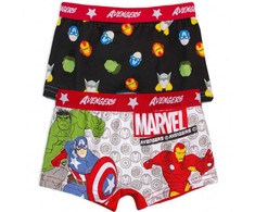 Vaikiški bokseršortai „Avengers“, 2 vnt. pakuotėje, 6/8 metų