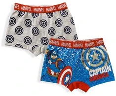 Vaikiški bokseršortai „Avengers“, 2 vnt. pakuotėje, 4/5 metai