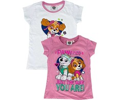 Vaikiški trumpų rankovių marškinėliai „Paw Patrol“, dviejų dalių komplektas, 98/104 cm