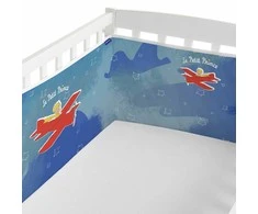 Vaikiškos lovelės apsauga HappyFriday Le Petit Prince Son avion Spalvotas 210 x 40 cm