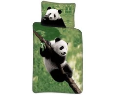 MCU Panda Junior Sengetøj 100x140 cm - 100 procent bomuld