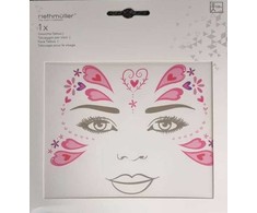 Vakarėlio veido tatuiruotė