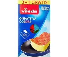 Vileda Pur Active Colors kempinėlių rinkinys, 4 vnt.