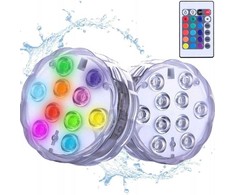 Povandeninis šviestuvas baseinui su 10 LED, RGB, IP68