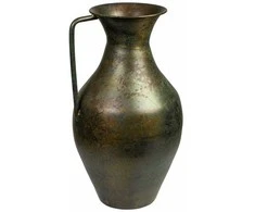 Vaza Romimex Antique Ruda Metalinis 22 x 39 x 22 cm Su rankena
