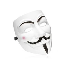 Veido kaukė, balta, vakarėliams, Helovinui, maskarado baliams.