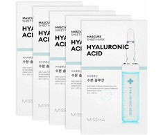 Missha Mascure Hyaluronic Acid Sheet Mask lakštinė veido kaukė su hialurono rūgštimi, 27 ml