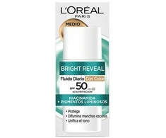 L'Oreal BRIGHT REVEAL NIACINAMIDA fluido diario SPF50 #medio 50 ml