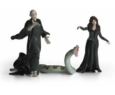 Figūrėlė Schleich Schleich burtininkų pasaulio lordas Haris Poteris - Voldemortas su Nagini ir Bellatrix, žaislinė figūrėlė